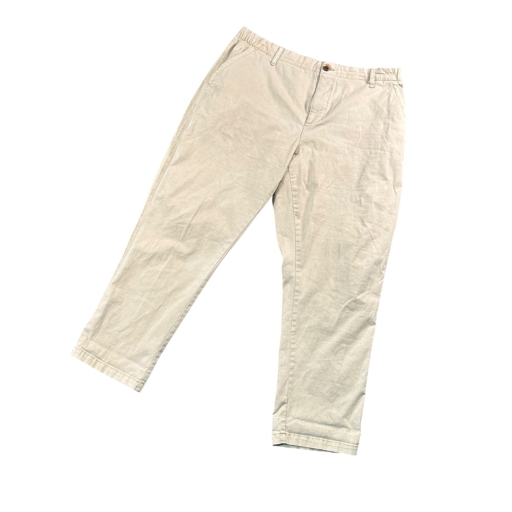 Old Navy Normcore Beige Elastic Waist Chino Pants Men's‎ XL Casual